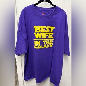 Hanes Purple Tagless Graphic T-Shirt. 3XL. NWOT.